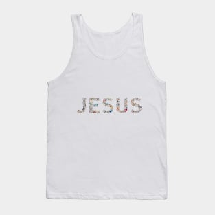 Jesus - His name - wonderful, powerful, beautiful, Christian design T-Shirt Tank Top